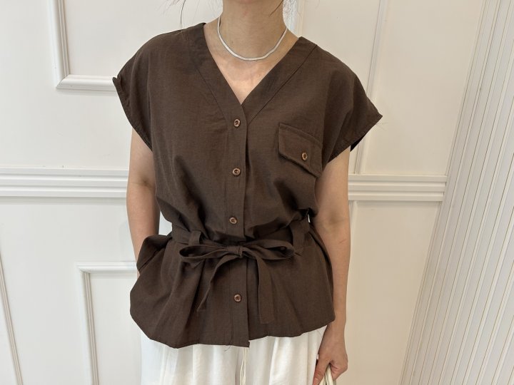 Pearls room - Korean Women Fashion - #womensfashion - Scarf Blouse