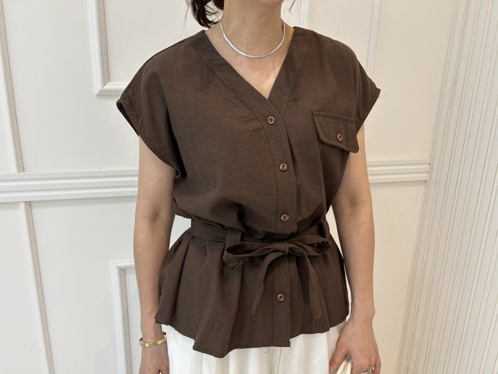 Pearls room - Korean Women Fashion - #womensfashion - Scarf Blouse - 3