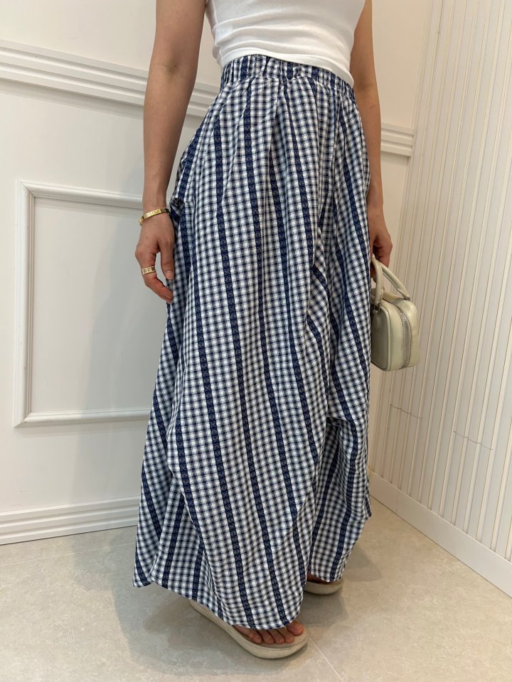Pearls room - Korean Women Fashion - #womensfashion - Check Lace Skirt - 3