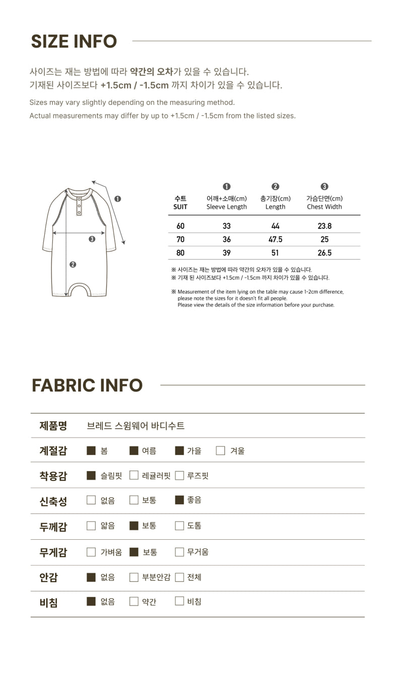 Peekaboo - Korean Baby Fashion - #babyboutique - Bread Bodysuit (Swimwear) - 5