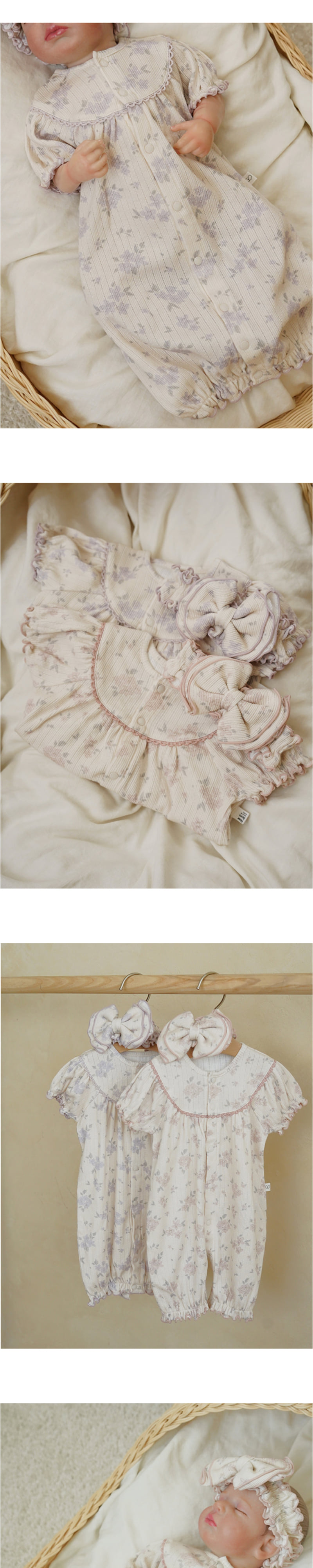 Peekaboo - Korean Baby Fashion - #babylifestyle - Blooming Two-way Suit Set - 2