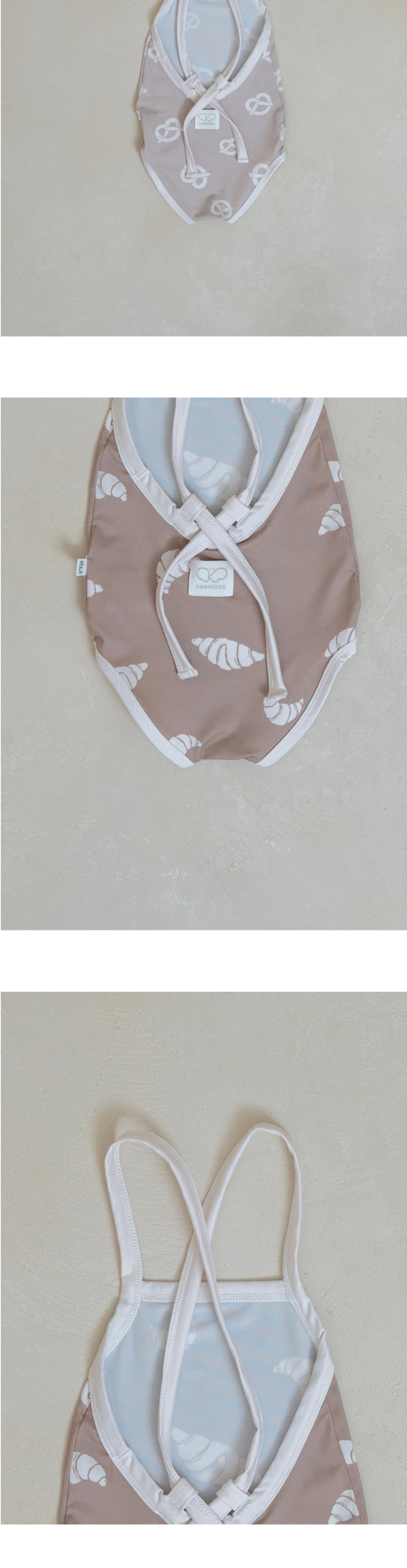 Peekaboo - Korean Baby Fashion - #onlinebabyshop - Bread One-piece Suit (Swimwear) - 3