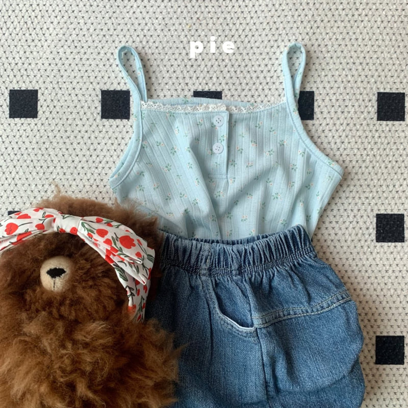 Pie - Korean Baby Fashion - #babyoutfit - Jacquard Lace Sleeveless - 3