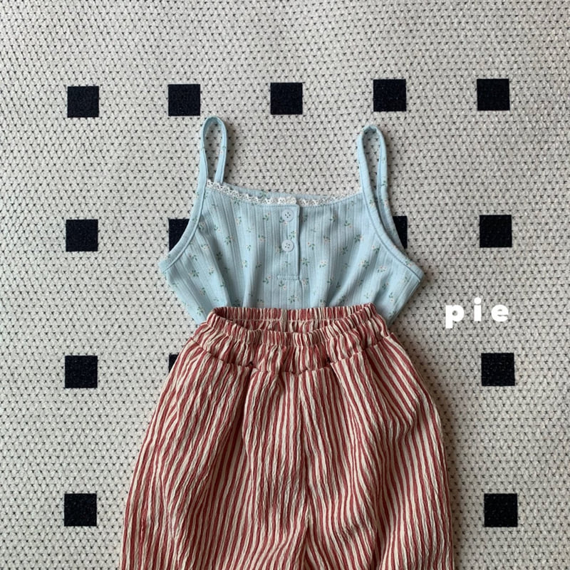 Pie - Korean Baby Fashion - #onlinebabyboutique - Jacquard Lace Sleeveless - 5