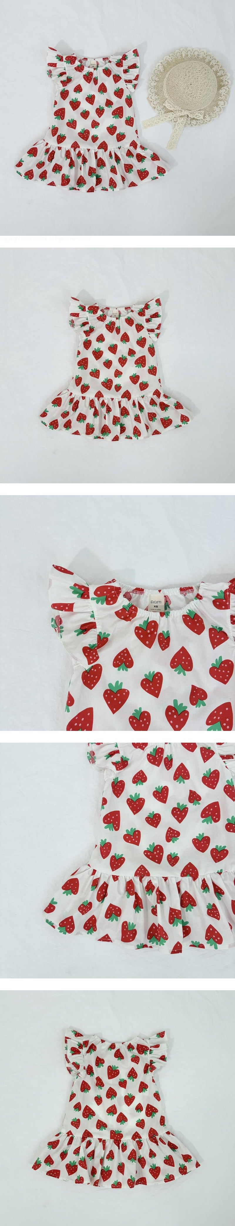 Pom - Korean Children Fashion - #discoveringself - Berry One-piece