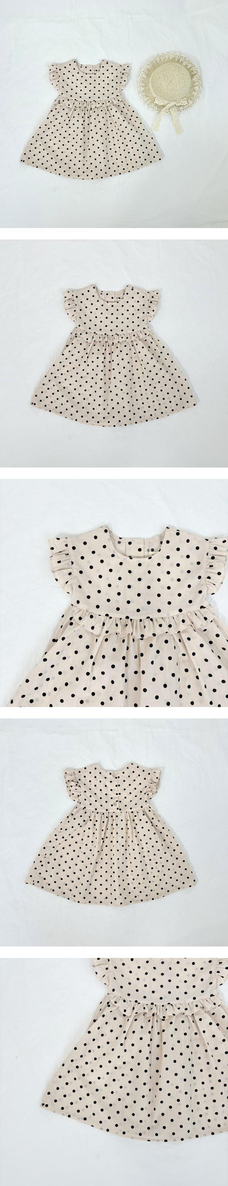 Pom - Korean Children Fashion - #kidsstore - Dot One-piece