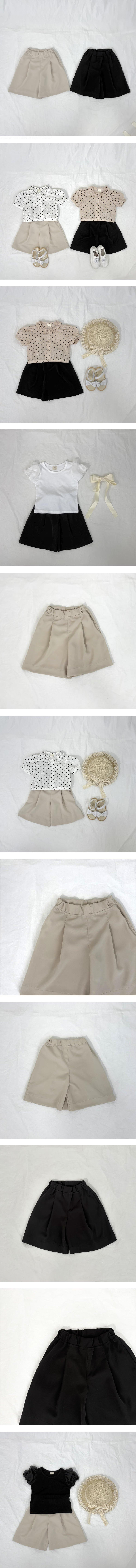 Pom - Korean Children Fashion - #prettylittlegirls - Pleated Skirt Pants