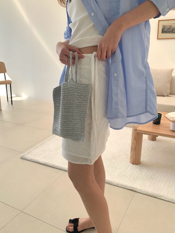 Pomelo - Korean Women Fashion - #momslook - Jacquard Skirt - 5