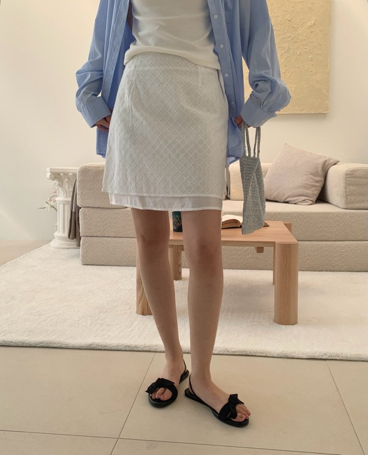 Pomelo - Korean Women Fashion - #momslook - Jacquard Skirt - 7