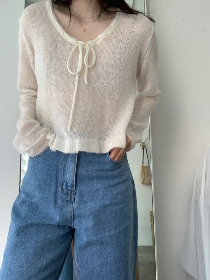 Pomelo - Korean Women Fashion - #momslook - Lily Frill Knit (Alpaca Blend) - 6