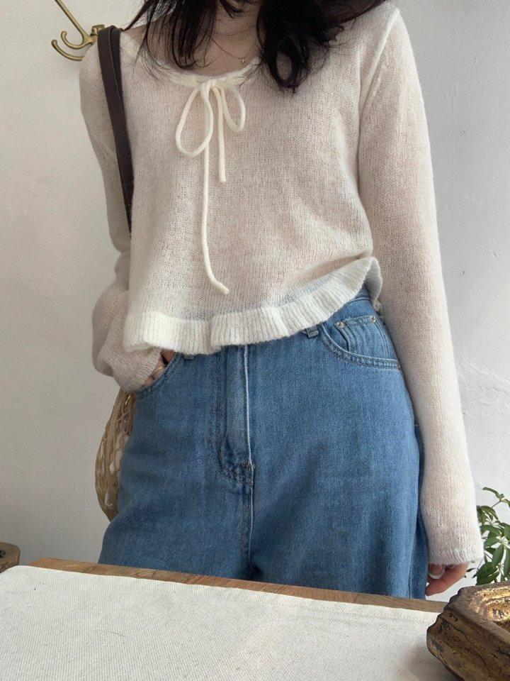 Pomelo - Korean Women Fashion - #momslook - Lily Frill Knit (Alpaca Blend) - 8