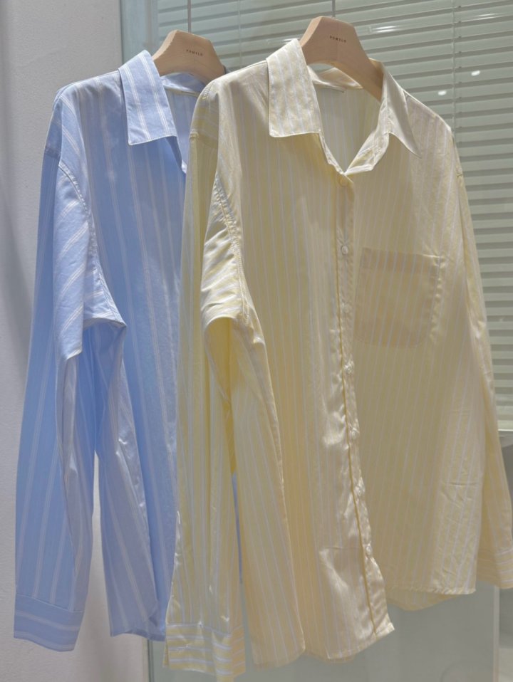 Pomelo - Korean Women Fashion - #momslook - Scone Boxy Shirt - 9