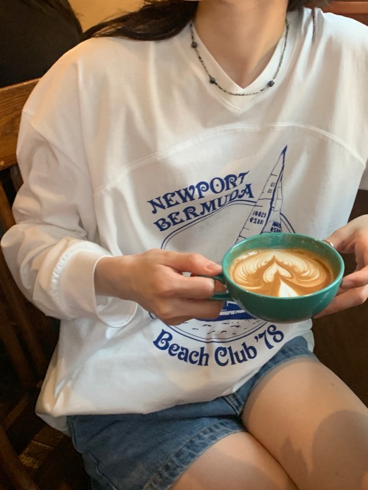 Pomelo - Korean Women Fashion - #momslook - Yacht Tee - 9