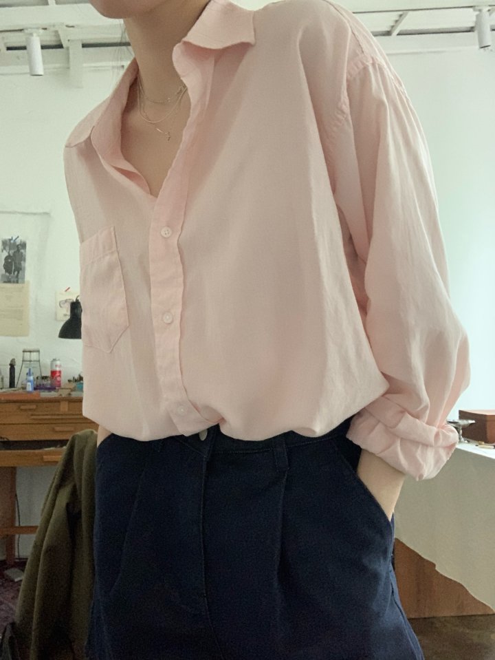 Pomelo - Korean Women Fashion - #momslook - Summer Washed Shirt - 10