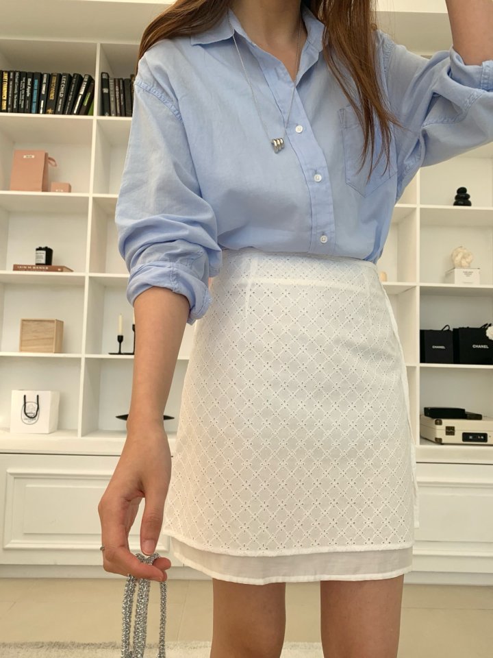 Pomelo - Korean Women Fashion - #momslook - Summer Washed Shirt - 2