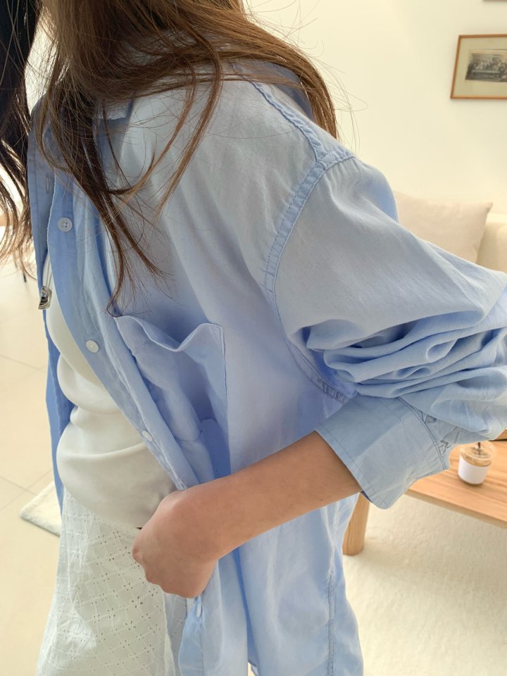 Pomelo - Korean Women Fashion - #womensfashion - Summer Washed Shirt - 4