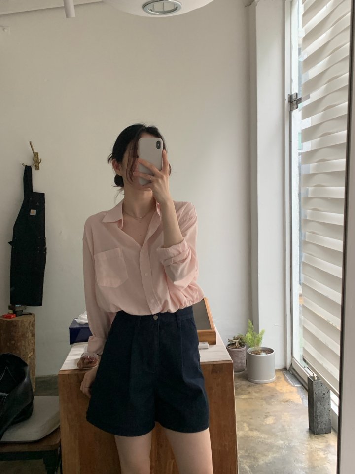 Pomelo - Korean Women Fashion - #momslook - Summer Washed Shirt - 8
