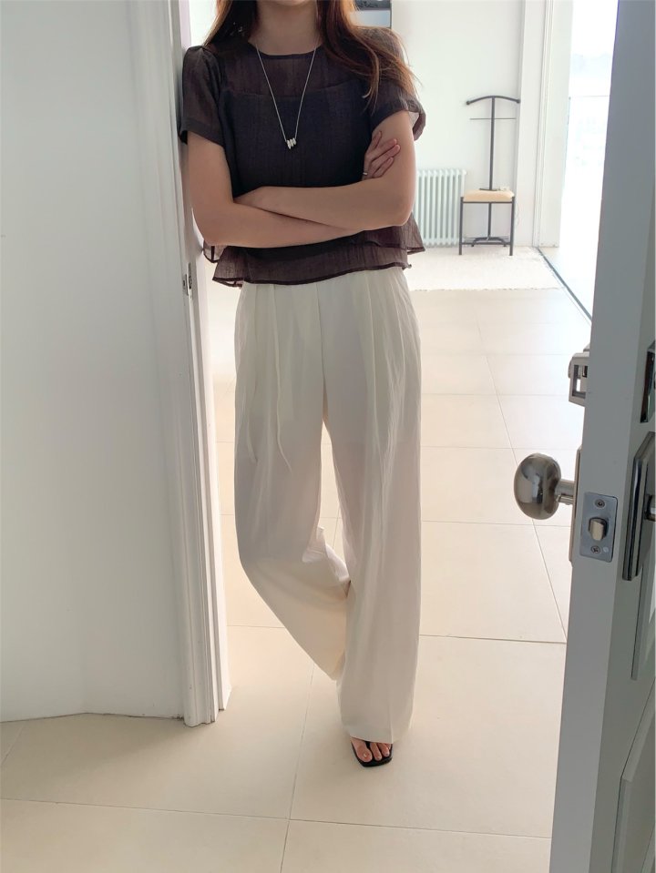 Pomelo - Korean Women Fashion - #momslook - Eco Banding Slacks