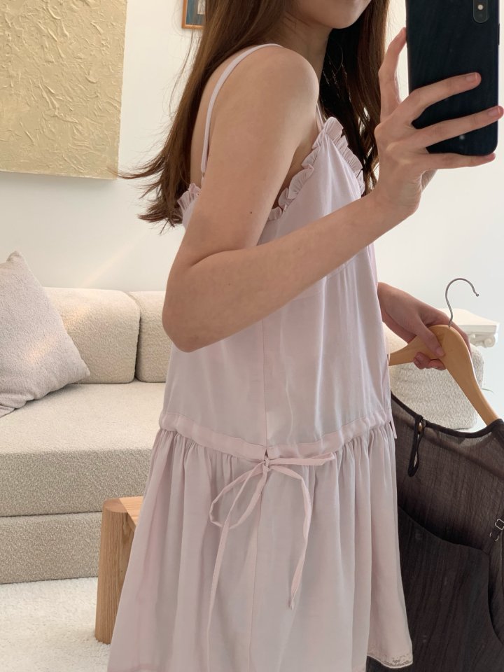 Pomelo - Korean Women Fashion - #momslook - Wenzy Frill One-piece - 7