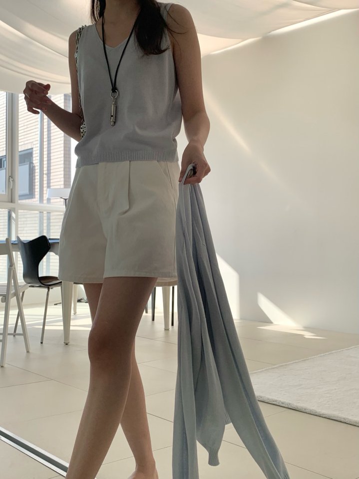 Pomelo - Korean Women Fashion - #momslook - Or Pintuck Denim Pants - 5