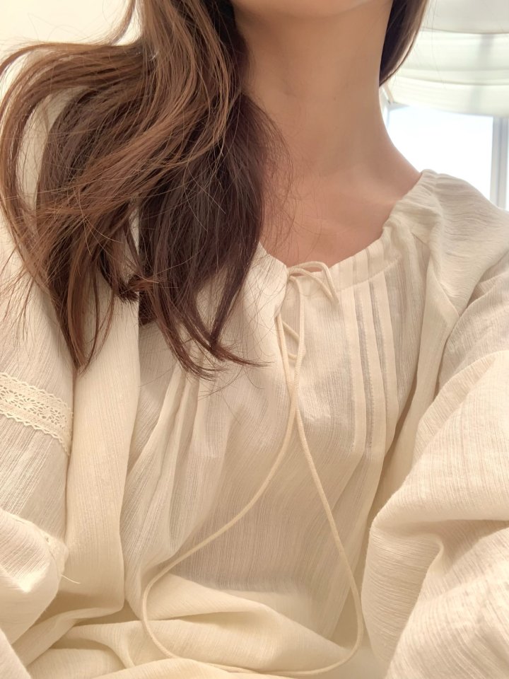 Pomelo - Korean Women Fashion - #momslook - Olive Long Blouse - 5