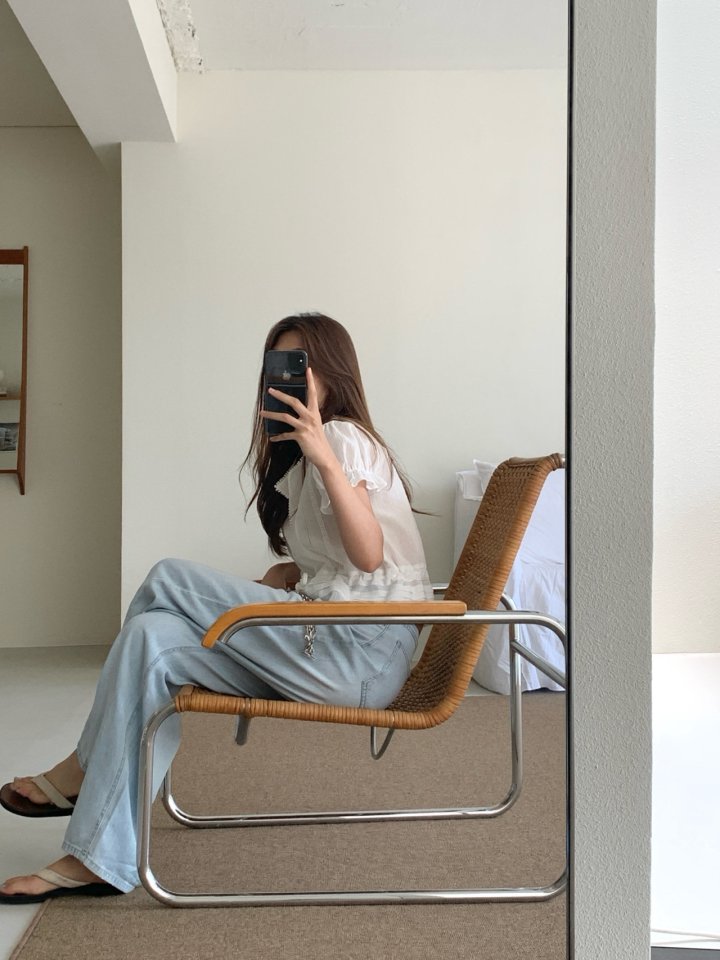 Pomelo - Korean Women Fashion - #momslook - Wide Loose Fit Denim Pants - 11