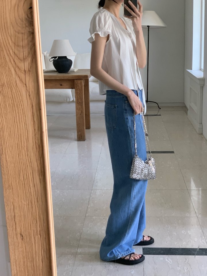 Pomelo - Korean Women Fashion - #momslook - Core Denim Pants - 5