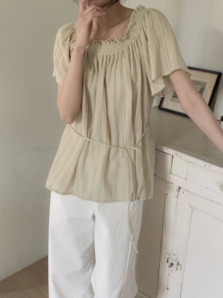 Pomelo - Korean Women Fashion - #momslook - Martini Off-Shoulder Blouse