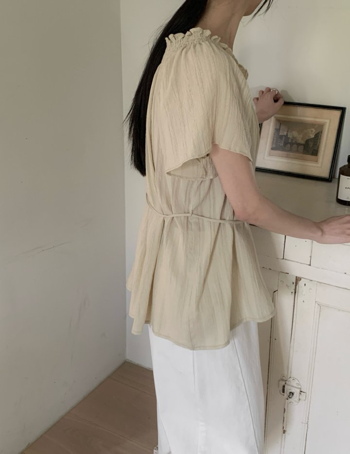 Pomelo - Korean Women Fashion - #momslook - Martini Off-Shoulder Blouse - 3