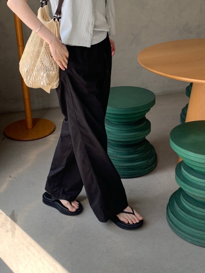 Pomelo - Korean Women Fashion - #momslook - Soft Washed Pants - 2