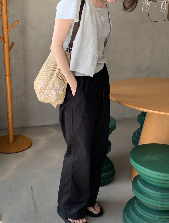Pomelo - Korean Women Fashion - #womensfashion - Soft Washed Pants - 4