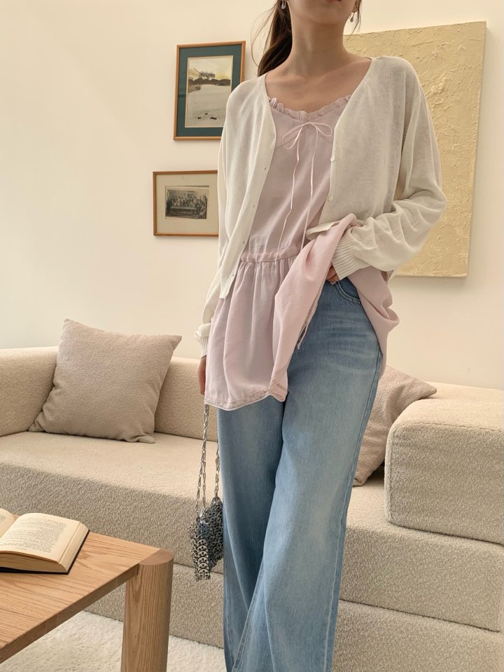 Pomelo - Korean Women Fashion - #pursuepretty - Wenzy Frill One-piece - 11