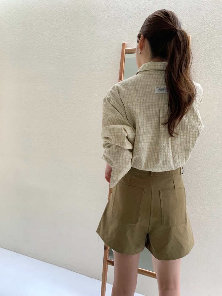 Pomelo - Korean Women Fashion - #thelittlethings - Cotton Pocket Shorts - 6