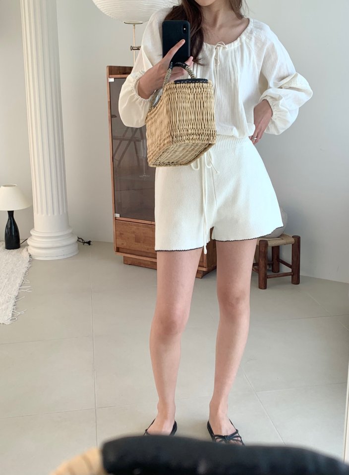 Pomelo - Korean Women Fashion - #vintagekidsstyle - Annie Knit Pants - 7