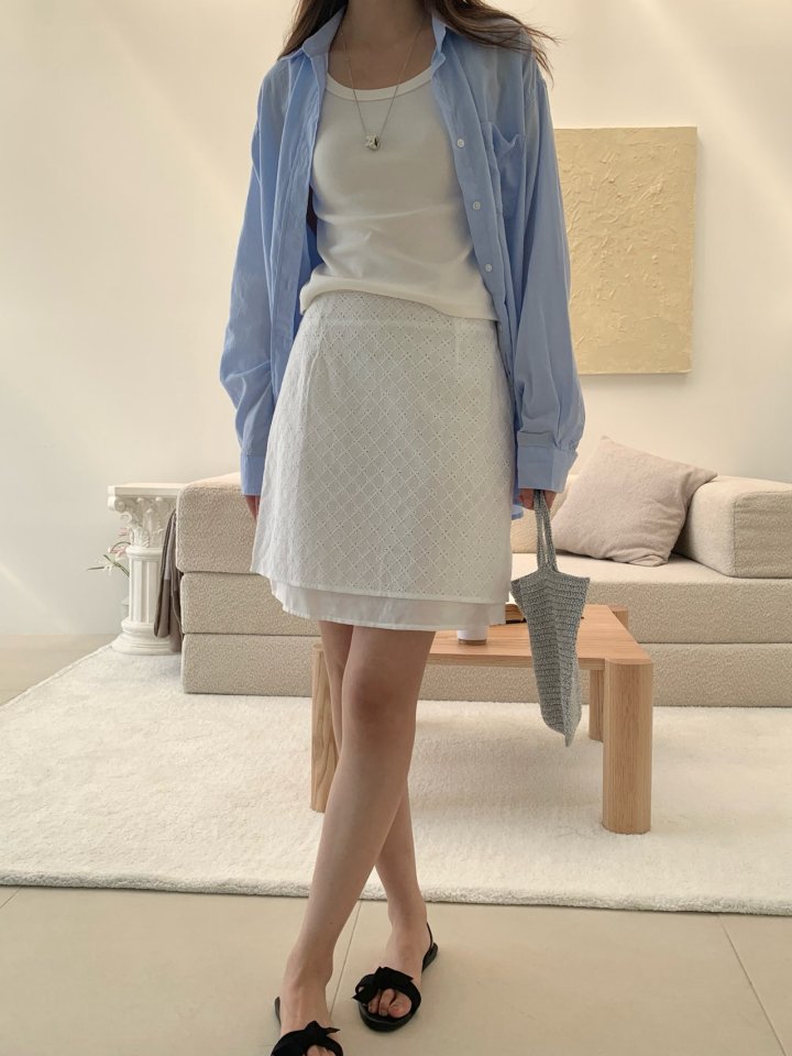 Pomelo - Korean Women Fashion - #momslook - Jacquard Skirt - 4
