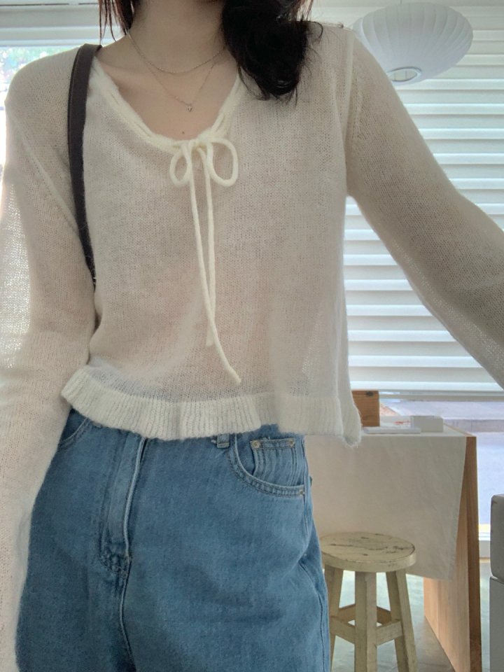 Pomelo - Korean Women Fashion - #womensfashion - Lily Frill Knit (Alpaca Blend)