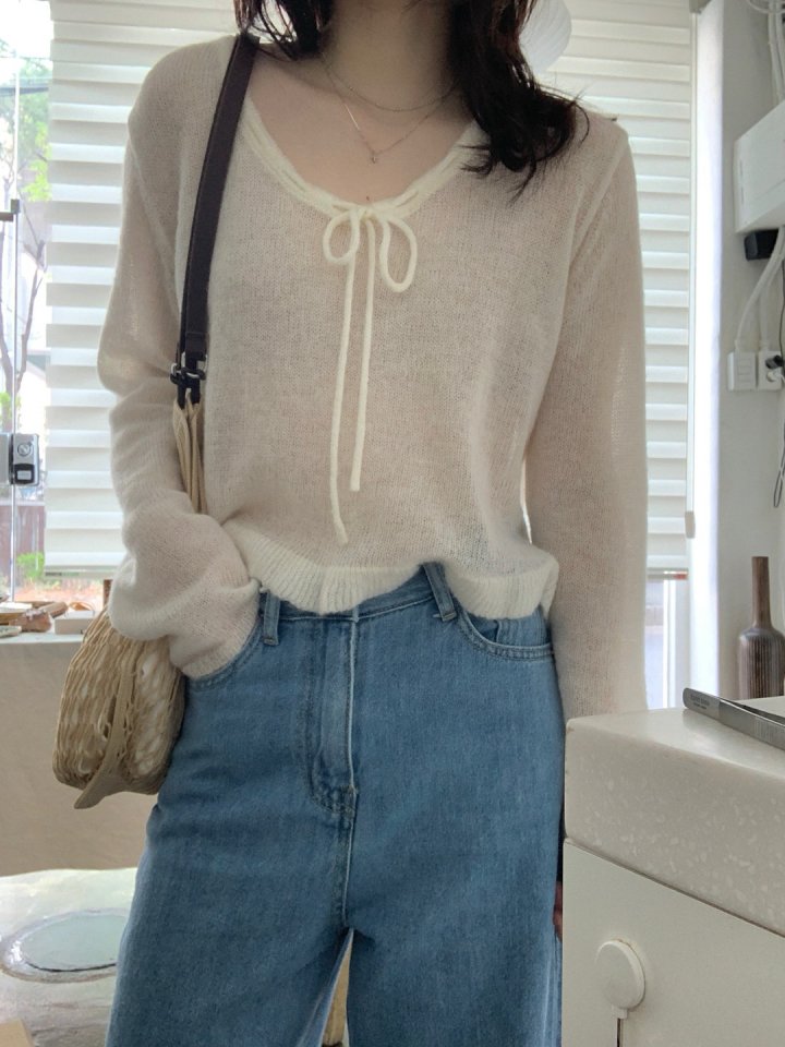 Pomelo - Korean Women Fashion - #womensfashion - Lily Frill Knit (Alpaca Blend) - 3