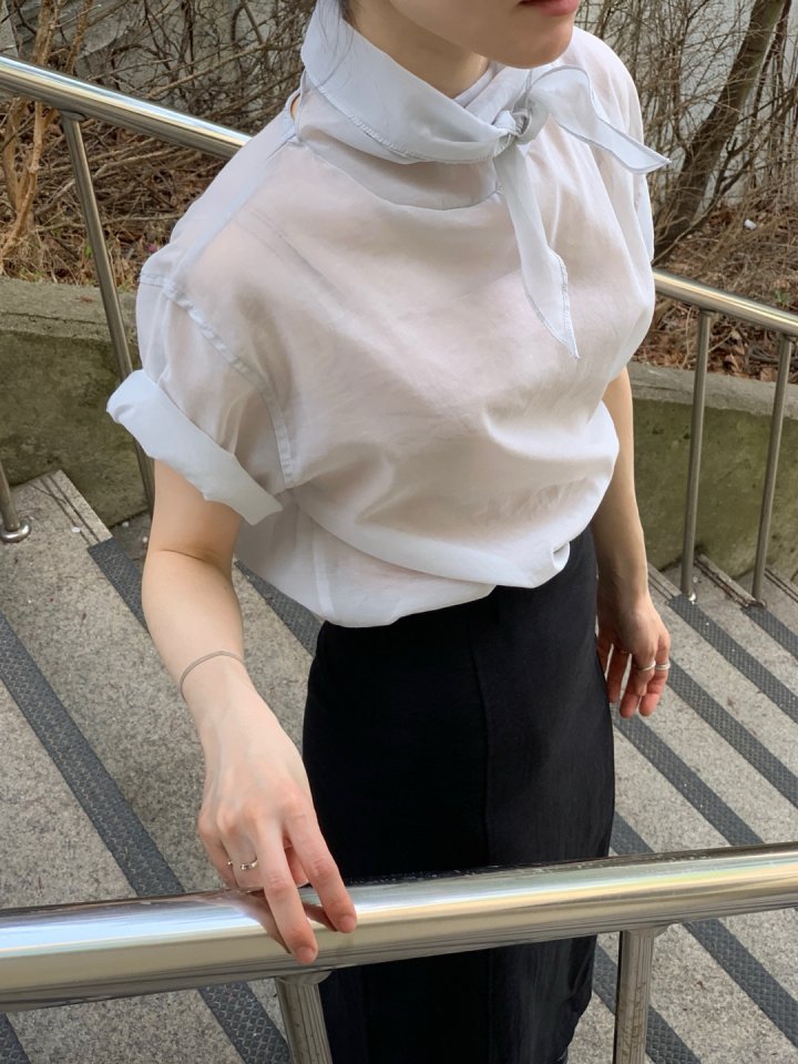 Pomelo - Korean Women Fashion - #womensfashion - Roetie Tie Blouse - 8