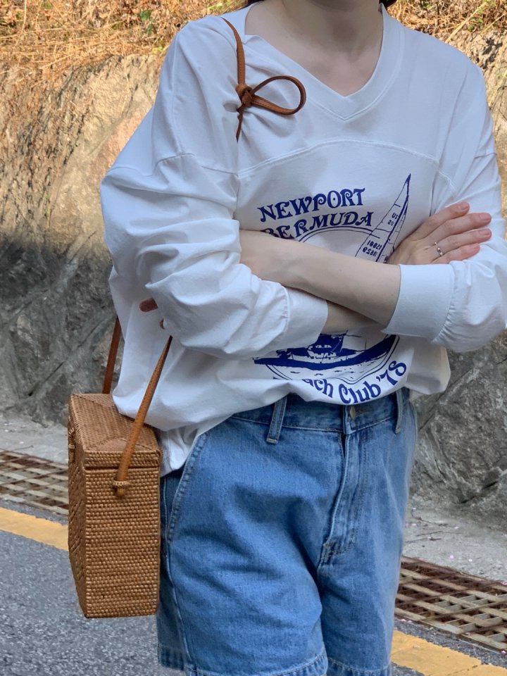 Pomelo - Korean Women Fashion - #momslook - Yacht Tee - 4