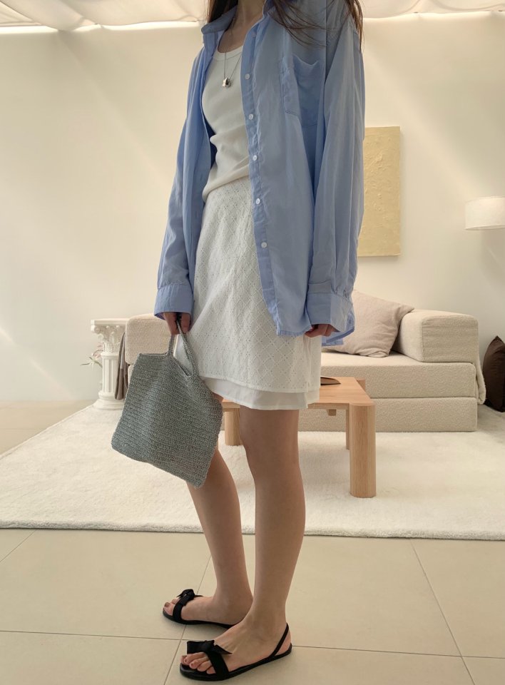 Pomelo - Korean Women Fashion - #womensfashion - Summer Washed Shirt - 3