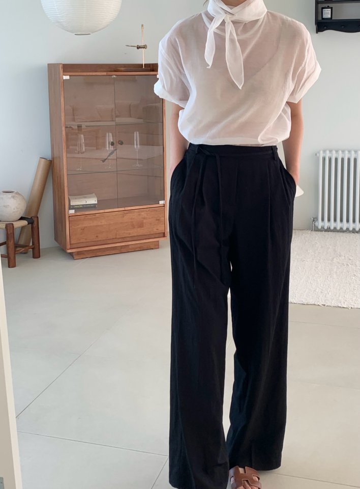 Pomelo - Korean Women Fashion - #womensfashion - Eco Banding Slacks - 10
