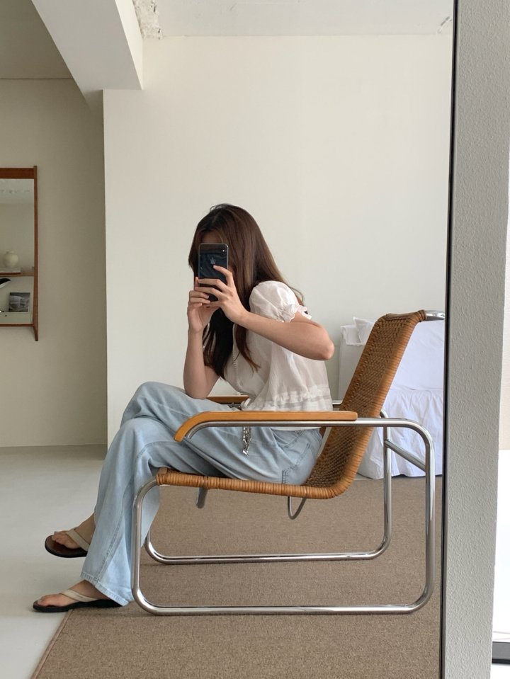 Pomelo - Korean Women Fashion - #womensfashion - Wide Loose Fit Denim Pants - 10
