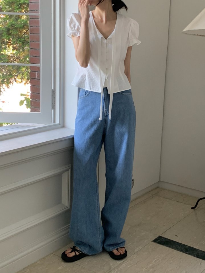 Pomelo - Korean Women Fashion - #womensfashion - Core Denim Pants - 8
