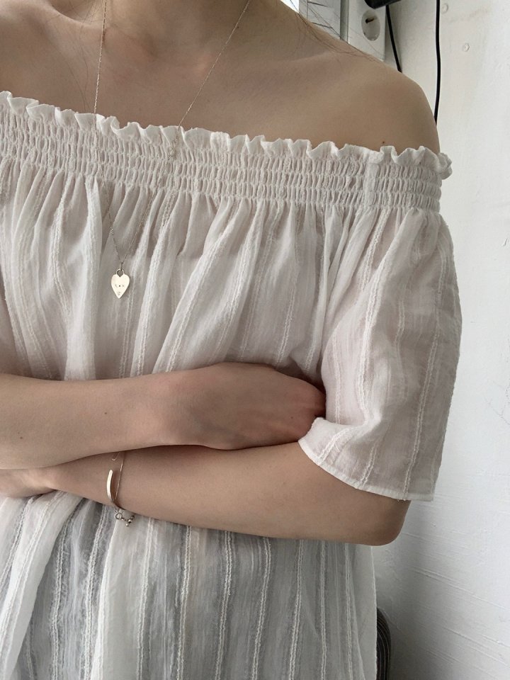 Pomelo - Korean Women Fashion - #womensfashion - Martini Off-Shoulder Blouse - 12