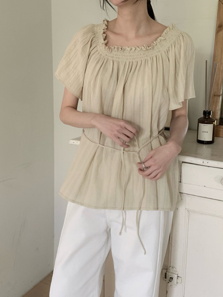 Pomelo - Korean Women Fashion - #womensfashion - Martini Off-Shoulder Blouse - 2