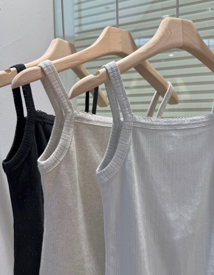 Pomelo - Korean Women Fashion - #womensfashion - Eyelet Set (Cardigan+Sleeveless) - 12