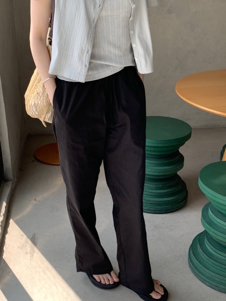 Pomelo - Korean Women Fashion - #womensfashion - Soft Washed Pants - 3
