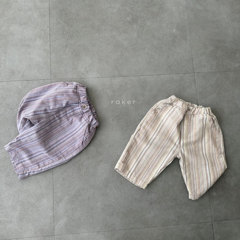 Raker - Korean Children Fashion - #kidzfashiontrend - Seersucker Pants Multi