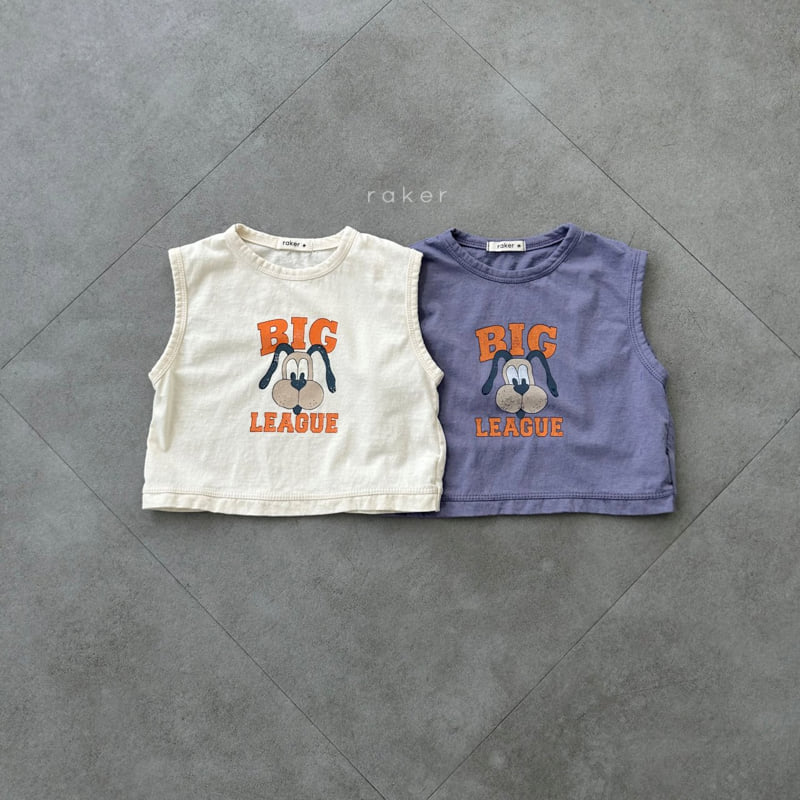 Raker - Korean Children Fashion - #littlefashionista - Big League Dog Sleeveless Tee
