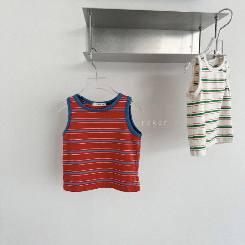 Raker - Korean Children Fashion - #magicofchildhood - Jay Striped Sleeveless